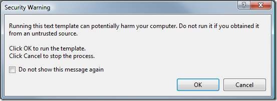 TemplateExecutionWarning