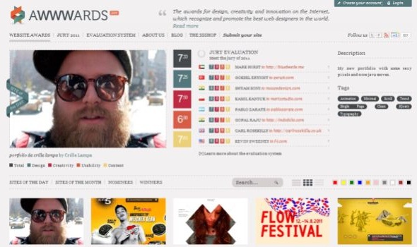 CSS画廊网站设计10-Awwwards