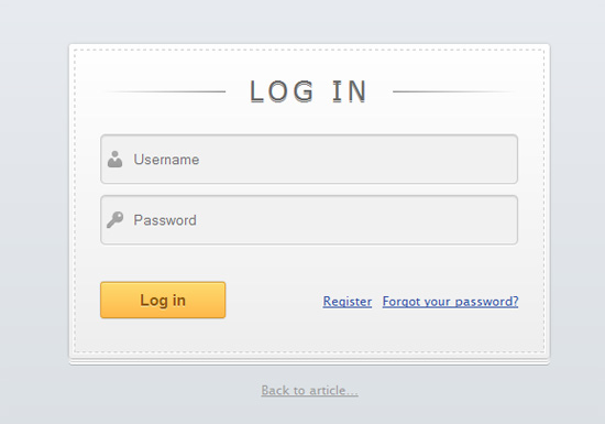 Ultimate Collection and a Must-Read HTML5 Tutorials and Resources Slick login form with HTML5 & CSS3