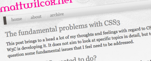 The fundamental problems with CSS3