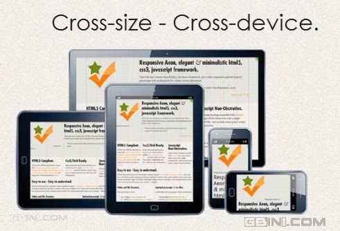 分享一个CSS3的网格系统架构 - ResponsiveAeon