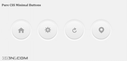 纯CSS实现的3D简洁设计按钮