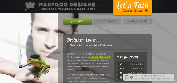 35 Fresh & Inspirational HTML5 Portfolio Websites