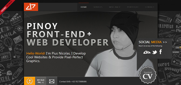 35 Fresh & Inspirational HTML5 Portfolio Websites