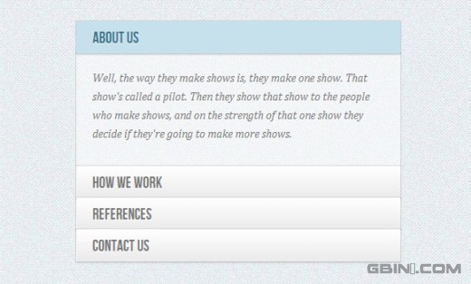 Accordion with CSS3
