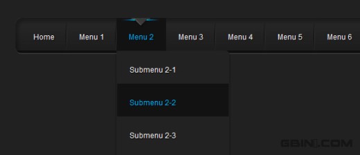 Pure CSS3 LavaLamp Menu