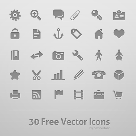 Icon set 3 Web Design Inspiration   10 Free Icon Sets