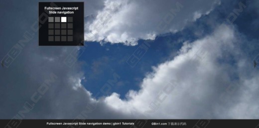 分享一个超酷javascript全屏幻灯导航(fullscreen slide navigation) gbin1.com