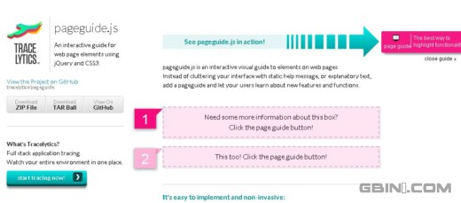 帮助用户更好的体验网站：jQuery的页面功能向导插件Pageguide.js