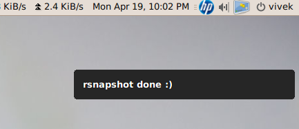 notify-send: Shell Script Get Or Send Desktop Notifications Fig:01: notify-send in action