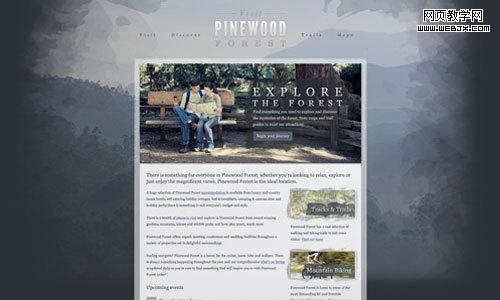 在photoshop中绘制一个带有纹理的页面 http://line25.com/tutorials/design-a-textured-outdoors-website-in-photoshop