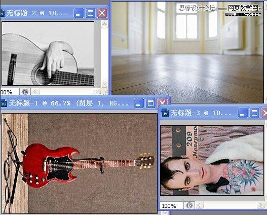 Photoshop合成创意的行文主义人像教程-网页教学网