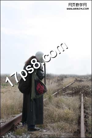 环境保护海报 枯树 骷髅头 乌鸦 世界末日 ps教程 ps合成