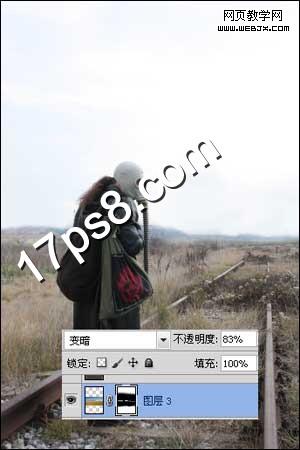 环境保护海报 枯树 骷髅头 乌鸦 世界末日 ps教程 ps合成