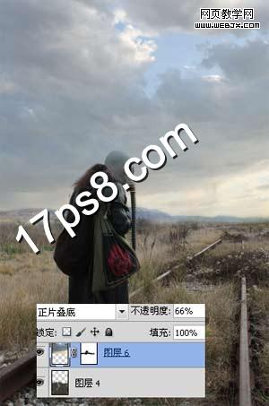 环境保护海报 枯树 骷髅头 乌鸦 世界末日 ps教程 ps合成