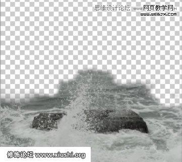 Photoshop合成海边美女宁静的幻想场景教程