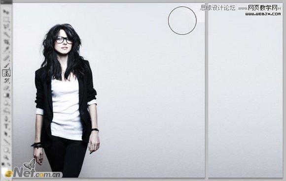 Photoshop打造柔美的红光潮流人物海报网页教学网