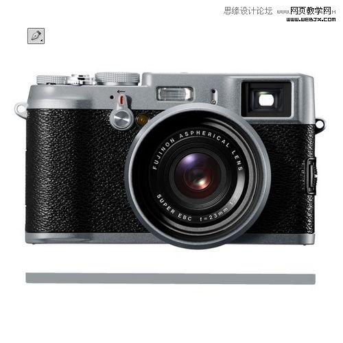 Photoshop制作逼真富士X100相机图标
