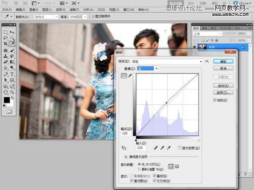 Photoshop后期用液化滤镜给照片变形人物修正