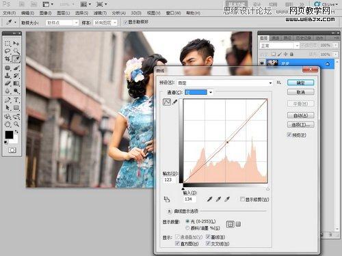 Photoshop后期用液化滤镜给照片变形人物修正