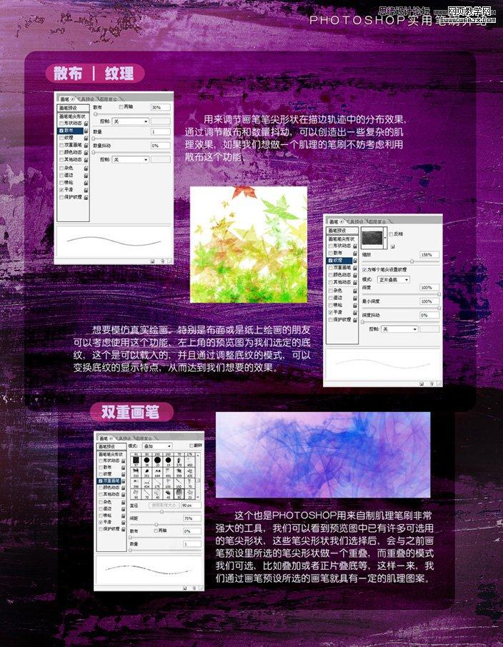 Photoshop详解绘画时画笔预设功能的设置