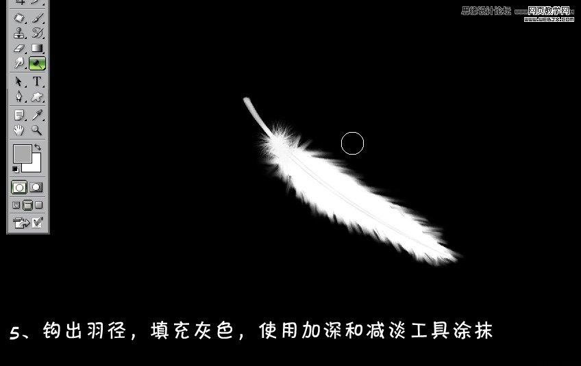 Photoshop制作漂亮羽毛扇子效果
