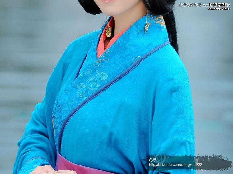 Photoshop古典美女转手绘之古典衣服