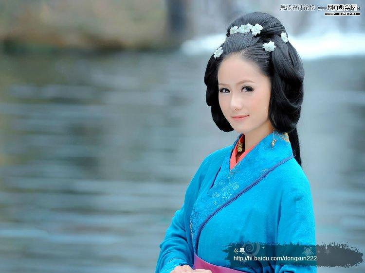 Photoshop古典美女转手绘之古典衣服