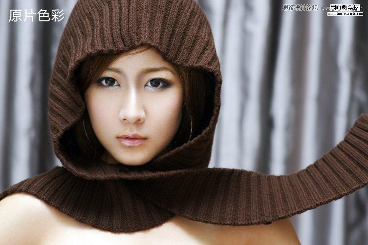 Photoshop快色调整质感的黑白人像效果
