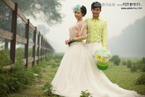 Photoshop合成后期梦幻婚片效果
