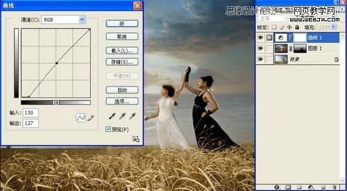 Photoshop调出外景人像复古的冷色调效果