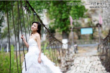 Photoshop调出婚片优美的V2色调