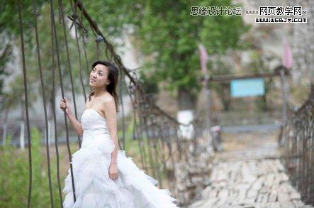 Photoshop调出婚片优美的V2色调