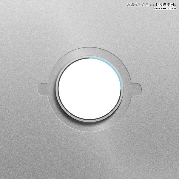 Photoshop制作逼真不锈钢金属螺旋钮图标