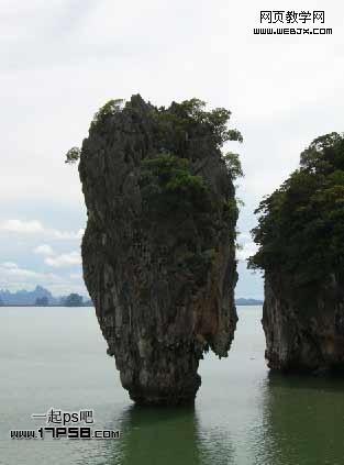 Photoshop合成迷雾江面泛舟的奇幻场景