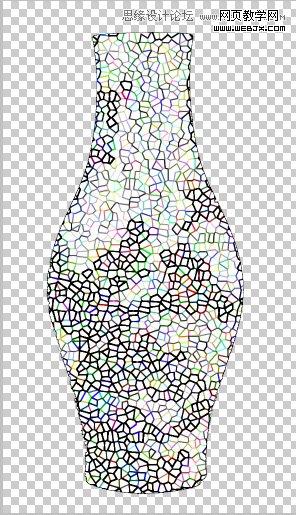 Photoshop简单制作打碎后重新粘贴的花瓶