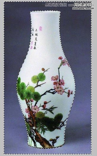 Photoshop简单制作打碎后重新粘贴的花瓶