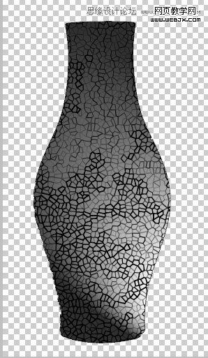 Photoshop简单制作打碎后重新粘贴的花瓶