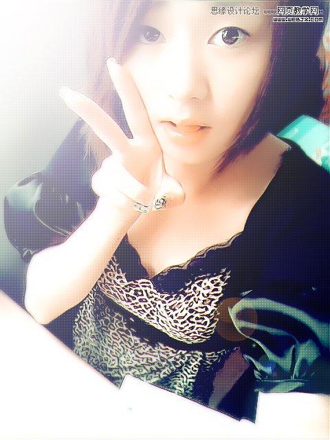 Photoshop简单处理手机照美女效果