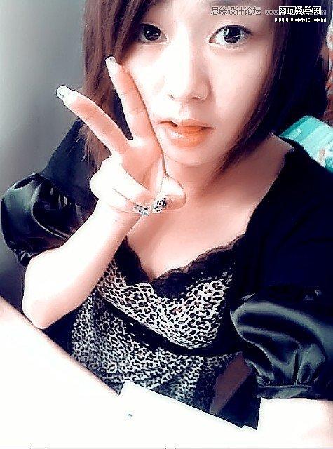 Photoshop简单处理手机照美女效果