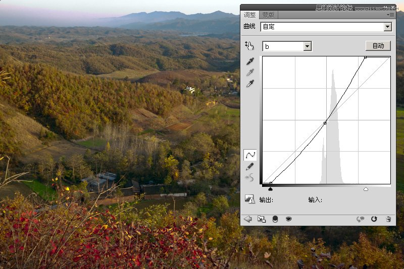 Photoshop简单调整欠曝风景照教程