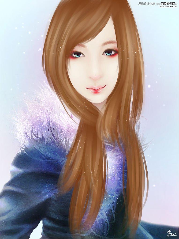 Photoshop调出漂亮MM照片童话风格手绘效果