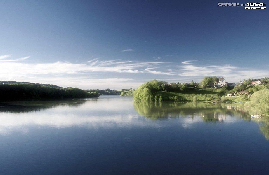 Photoshop简单给风景照调出黄昏色调效果