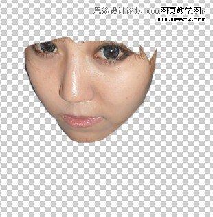 Photoshop给可爱女孩变成小丑