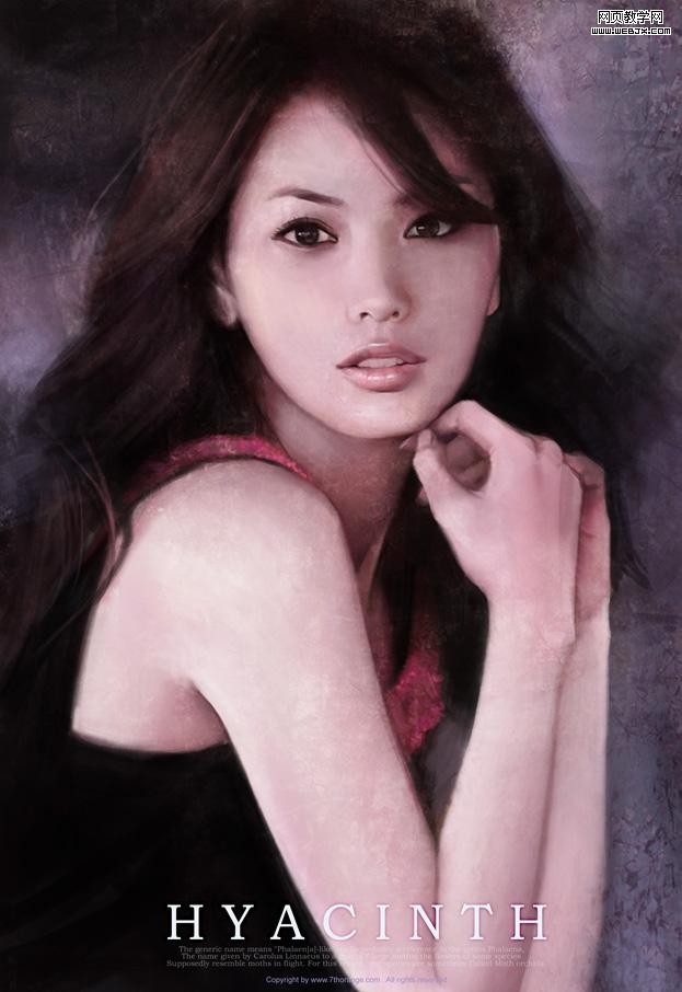 Photoshop数位板段时间创造完整的人像作品_webjx.com
