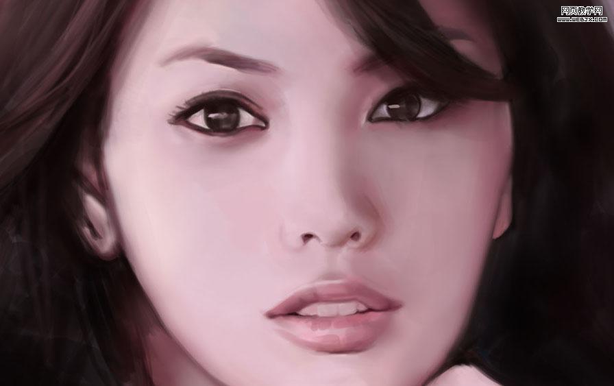 Photoshop数位板段时间创造完整的人像作品_webjx.com