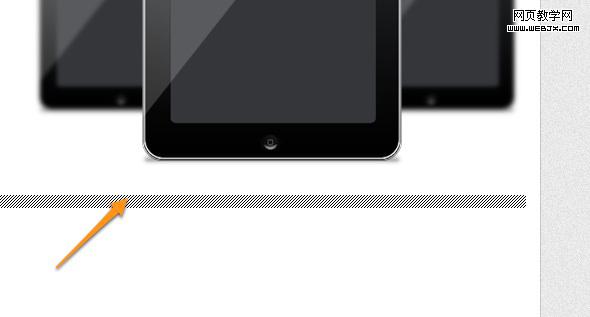 Photoshop网页制作教程:清爽的ipad页面_webjx.com