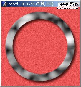 Photoshop教程:图层样式制作漂亮的手镯_webjx.com