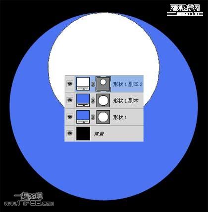 Photoshop图层样式绘制蓝色金属质感按钮_WEBJX.COM