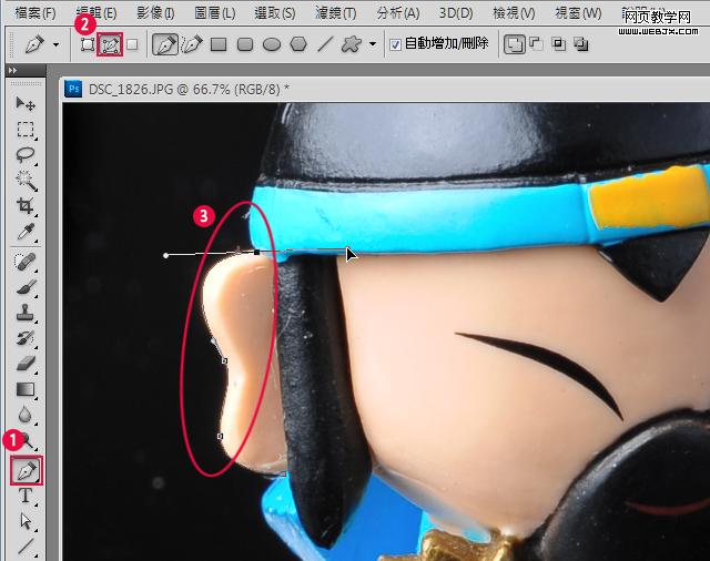 Photoshop修复卡通图:去除拍摄图片的阴影_webjx.com